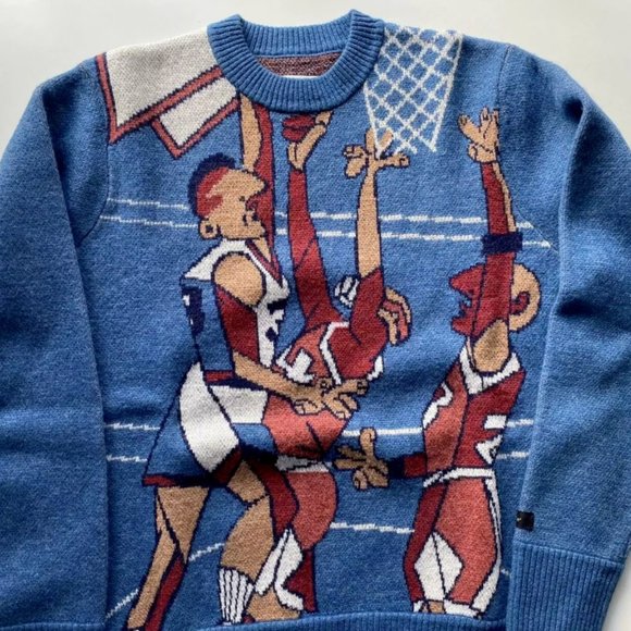 Aime Leon Dore Molina Dunk Sweater FW2020 size LARGE John Starks - Picture 5 of 6